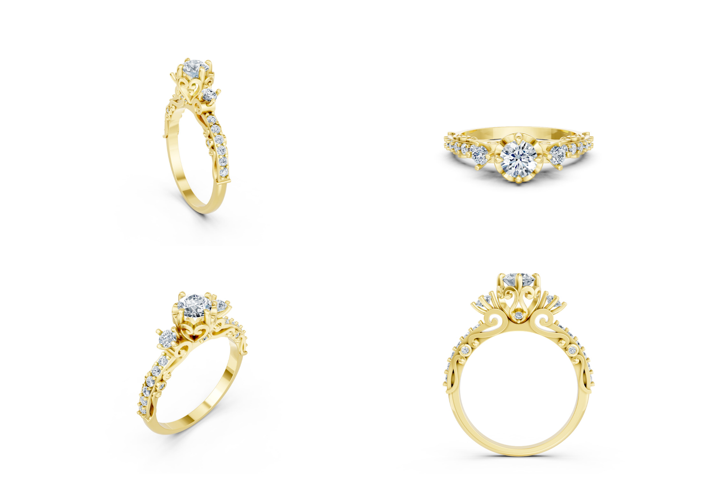 25 Engagements Rings CAD files-3dm Printable Jewelry Collection(part 5)