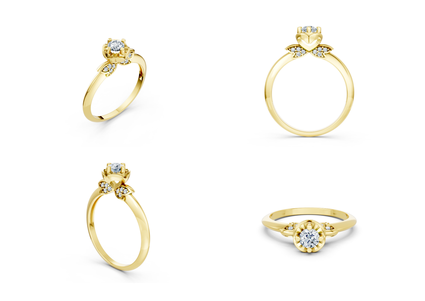 25 Engagements Rings CAD files-3dm Printable Jewelry Collection(part 1)