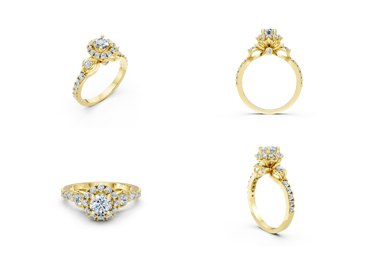 25 Engagements Rings CAD files-3dm Printable Jewelry Collection(part 1)