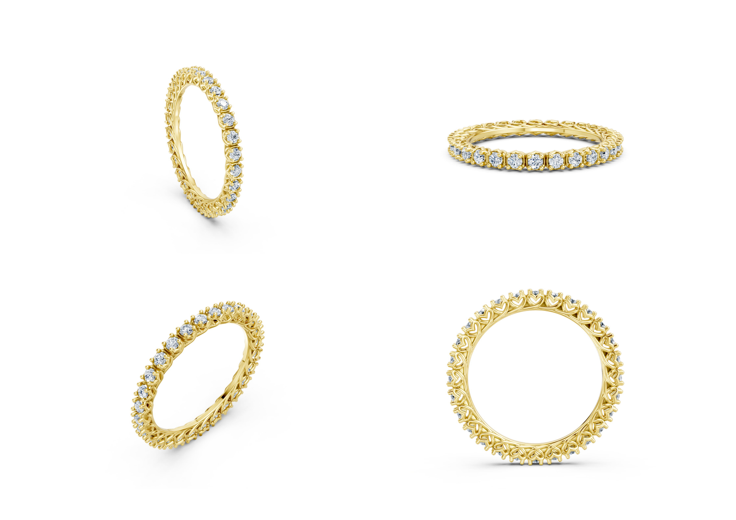 20 Eternity Rings CAD Designs -3dm Files Download