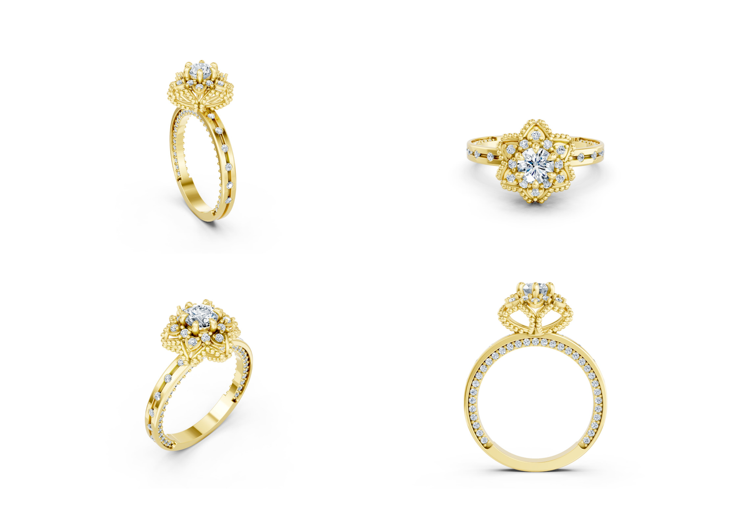 25 Engagements Rings CAD files-3dm Printable Jewelry Collection(part 5)