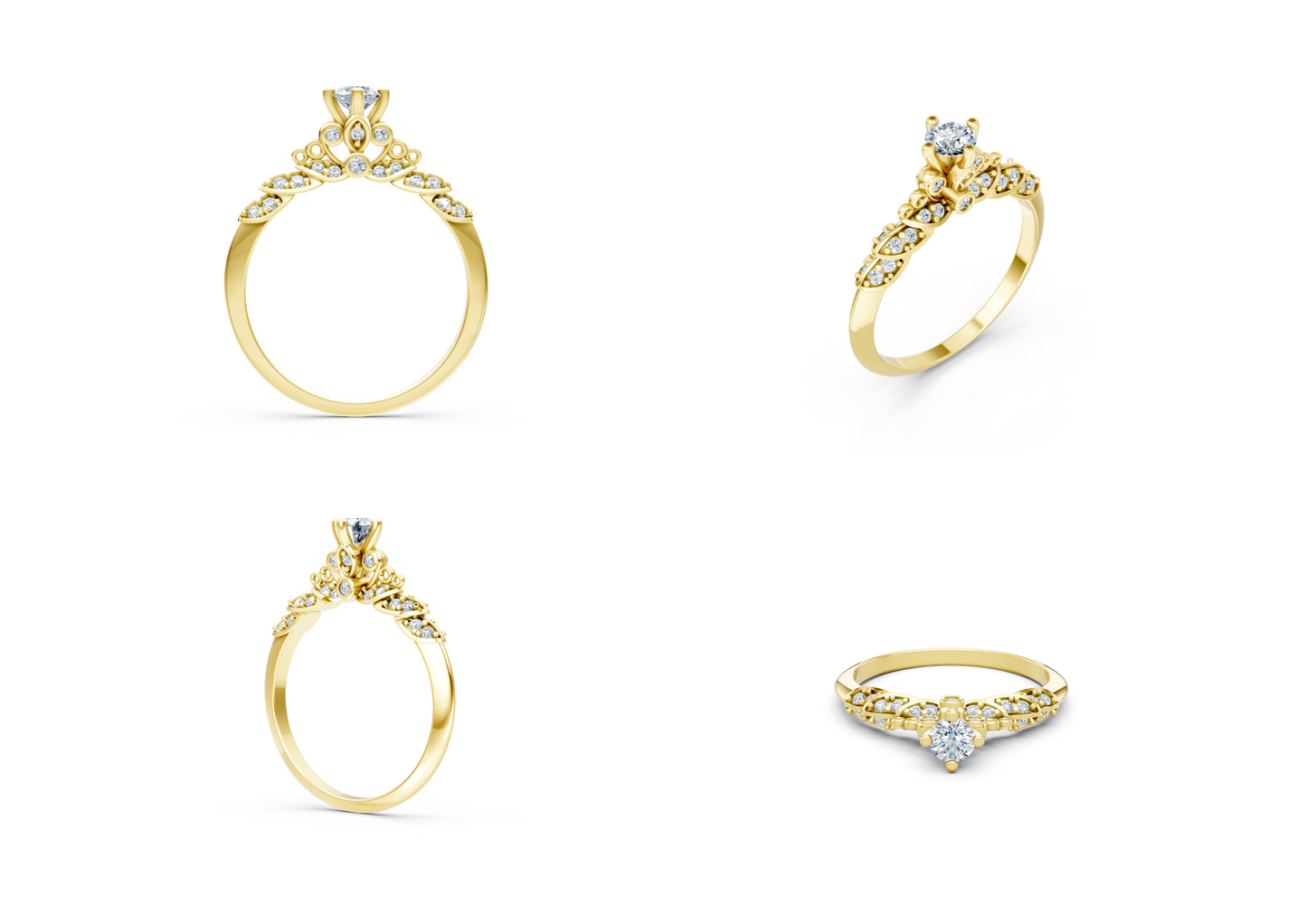 25 Engagements Rings CAD files-3dm Printable Jewelry Collection(part 2)