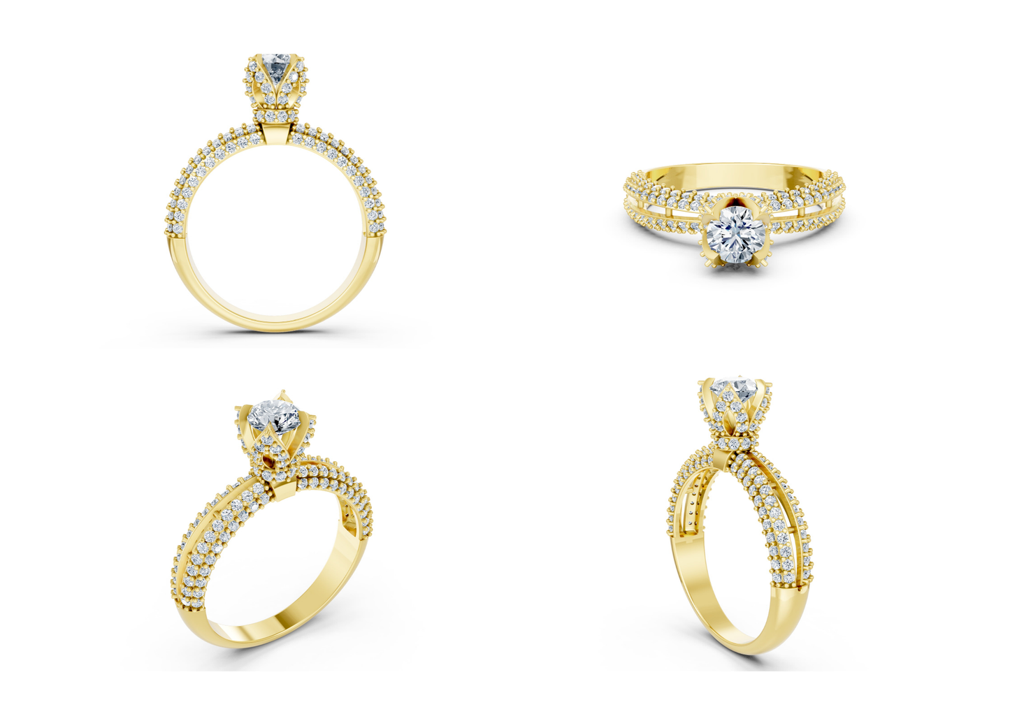 25 Engagements Rings CAD files-3dm Printable Jewelry Collection(part 3)