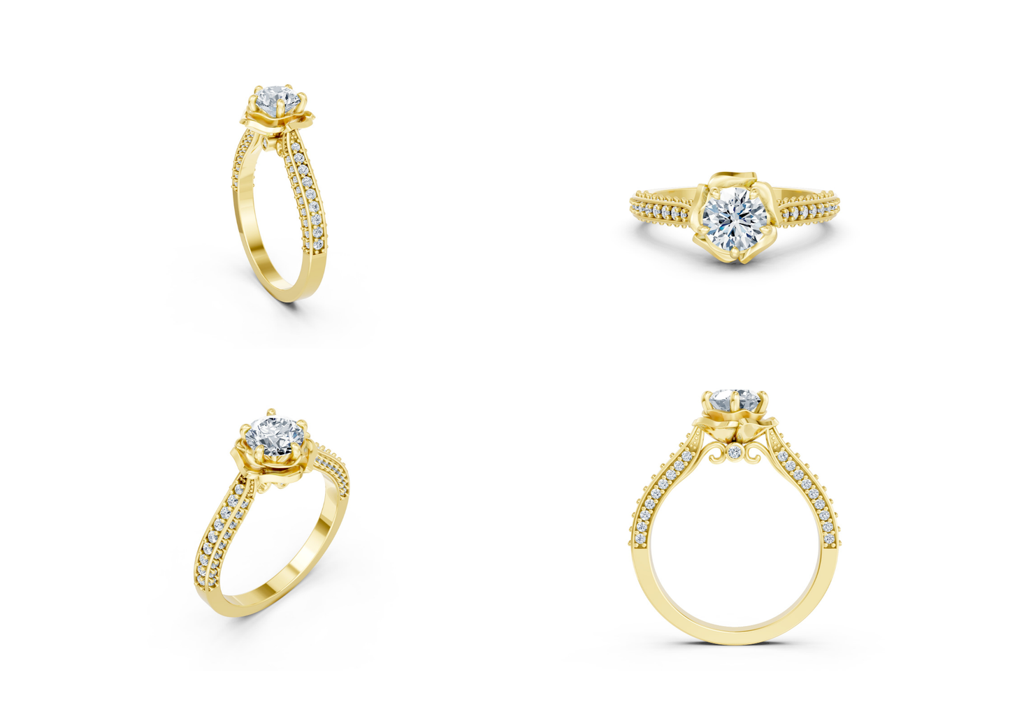 25 Engagements Rings CAD files-3dm Printable Jewelry Collection(part 6)