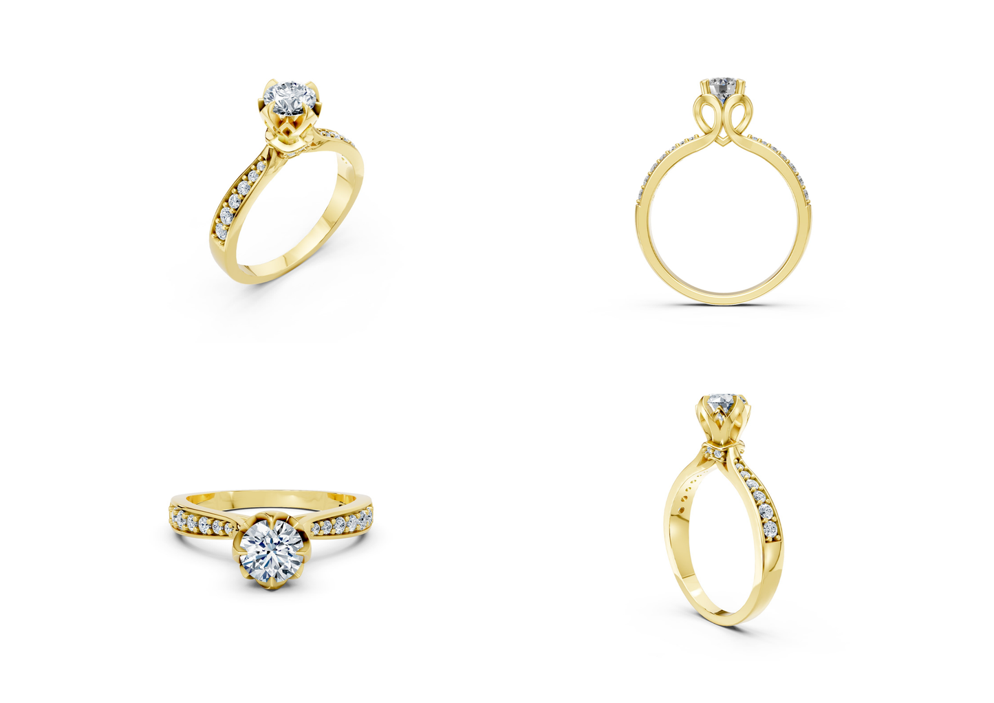 25 Engagements Rings CAD files-3dm Printable Jewelry Collection(part 1)