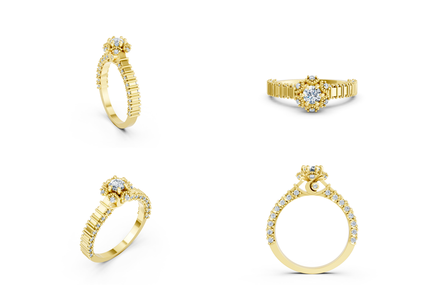 25 Engagements Rings CAD files-3dm Printable Jewelry Collection(part 5)