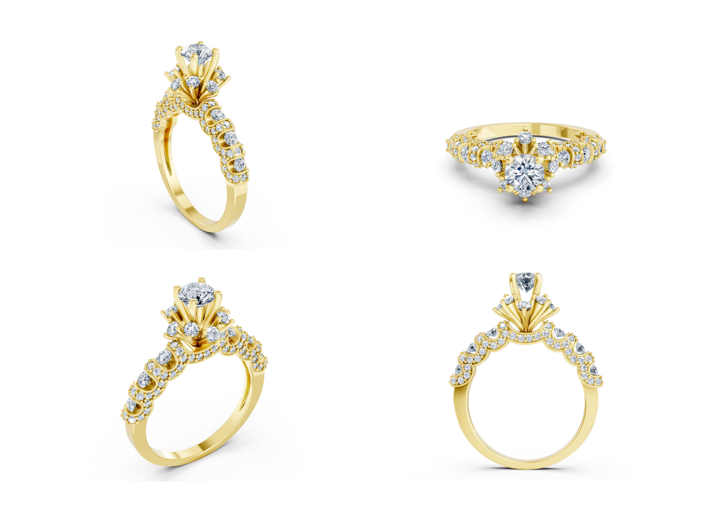 25 Engagements Rings CAD files-3dm Printable Jewelry Collection(part 3)