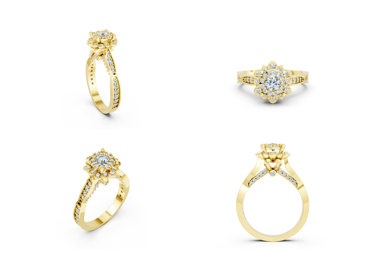 25 Engagements Rings CAD files-3dm Printable Jewelry Collection(part 5)