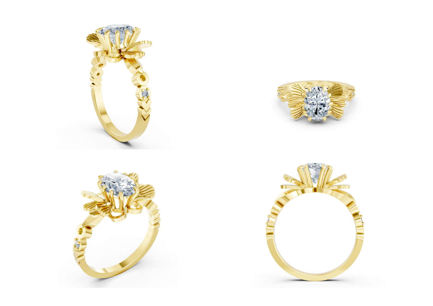 25 Engagements Rings CAD files-3dm Printable Jewelry Collection(part 3)