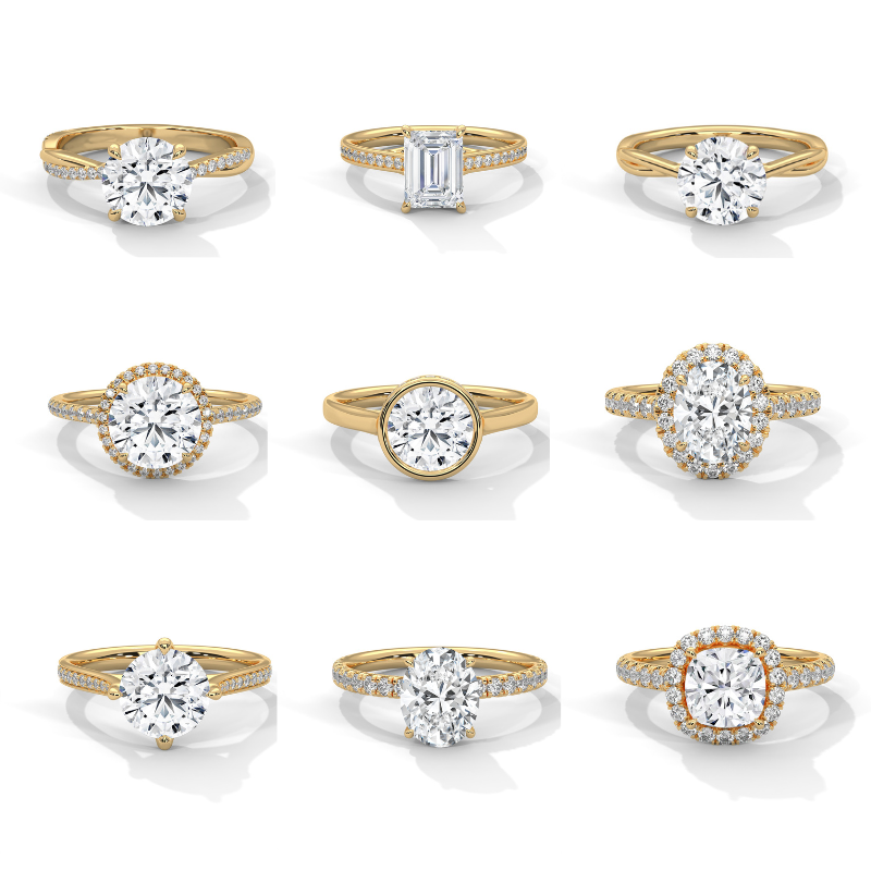 52 Solitaire Rings 3dm ans stl Files(part 1)