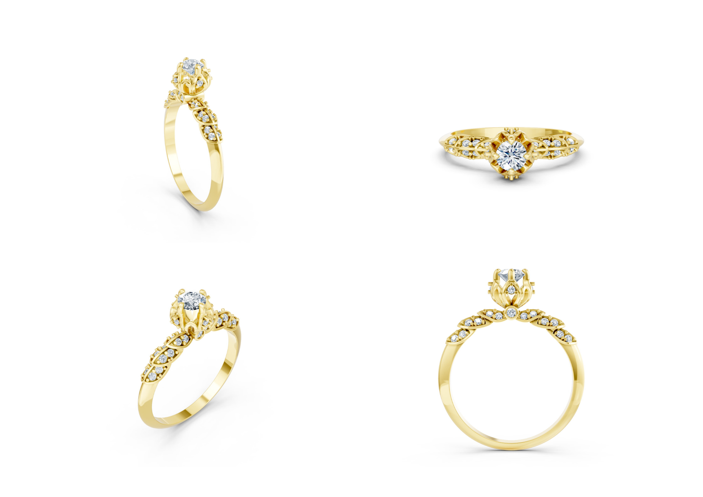25 Engagements Rings CAD files-3dm Printable Jewelry Collection(part 7)