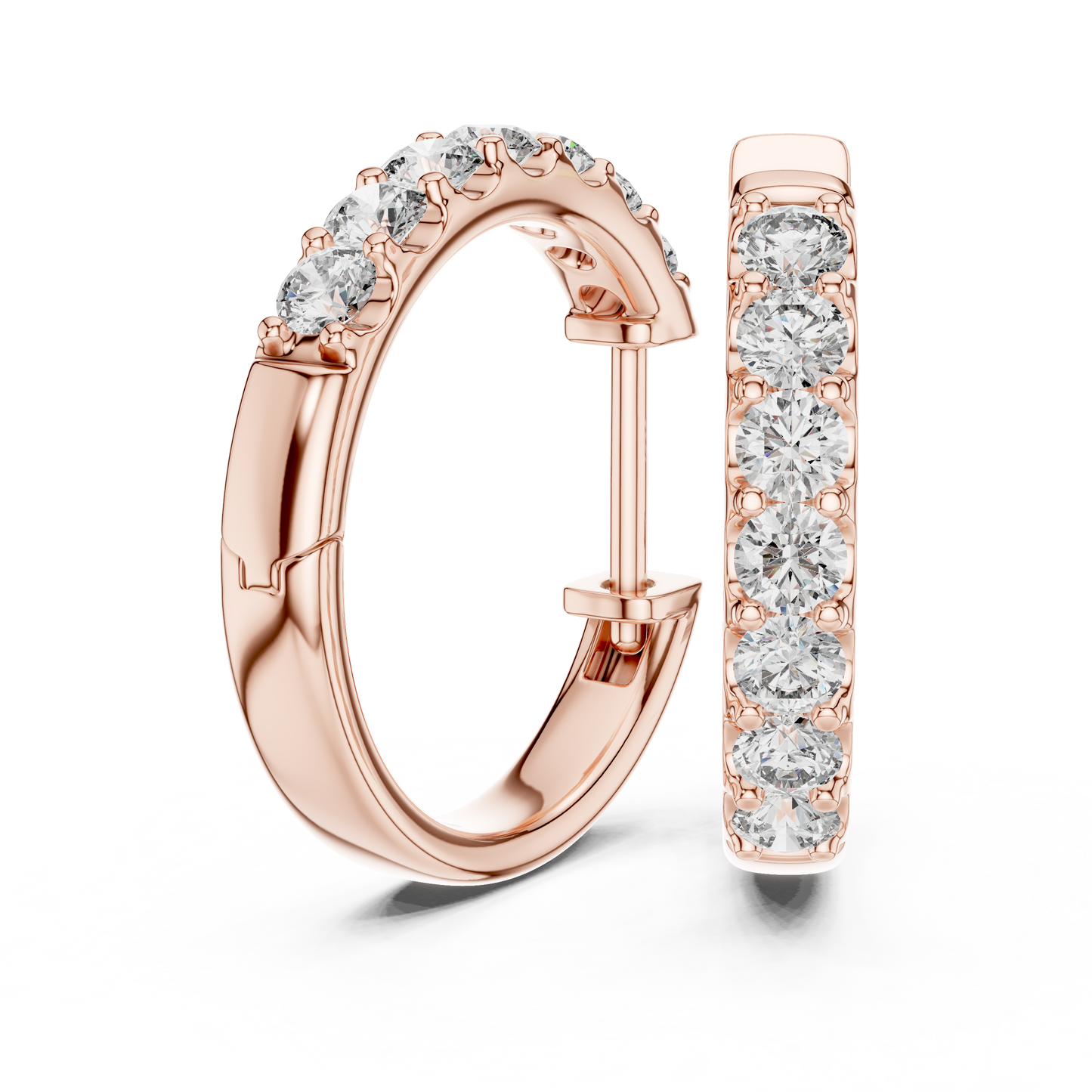 Diamond Hoop & Huggie Earrings CAD Files – 23 Design Mega Collection | 3DM & STL Download
