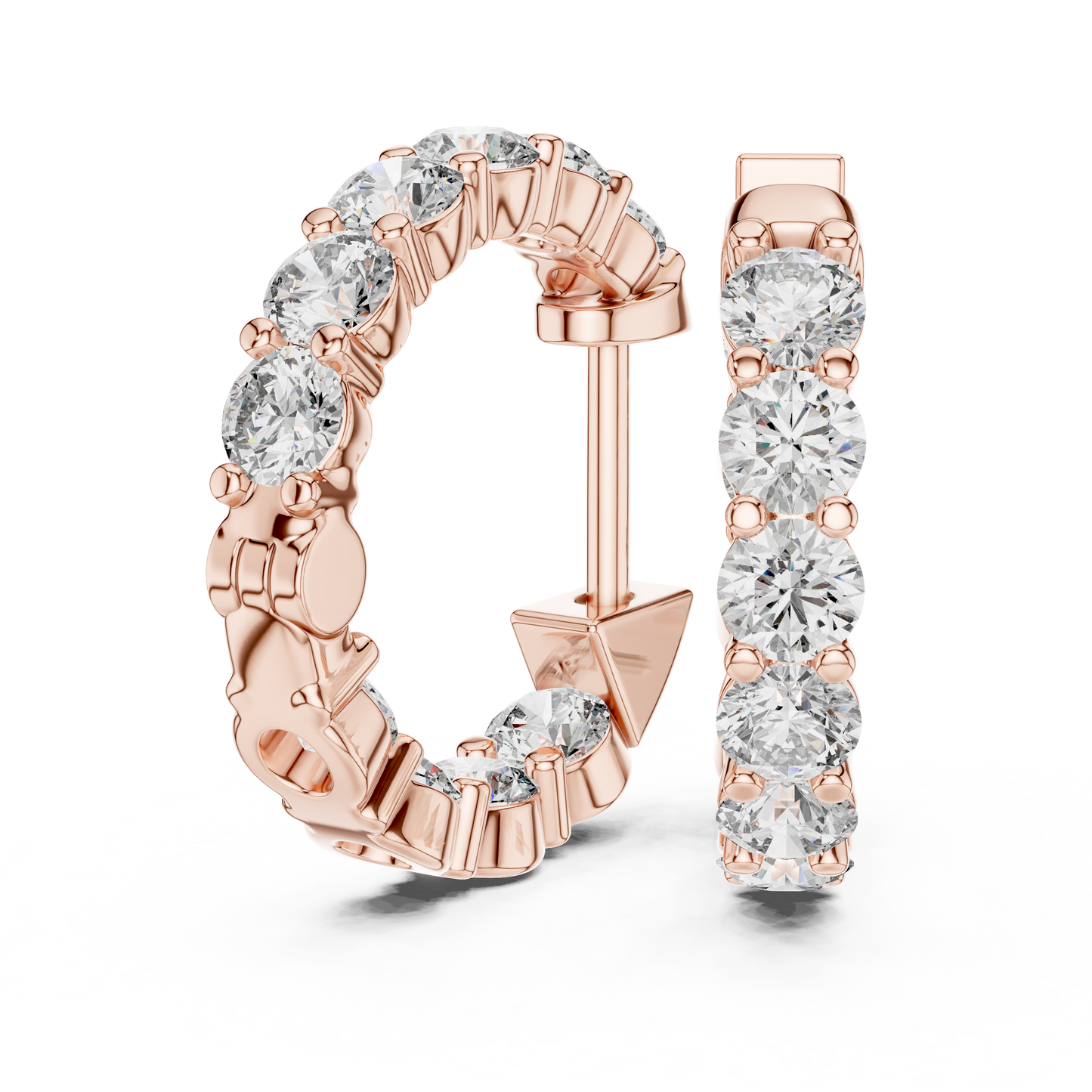 Diamond Hoop & Huggie Earrings CAD Files – 23 Design Mega Collection | 3DM & STL Download