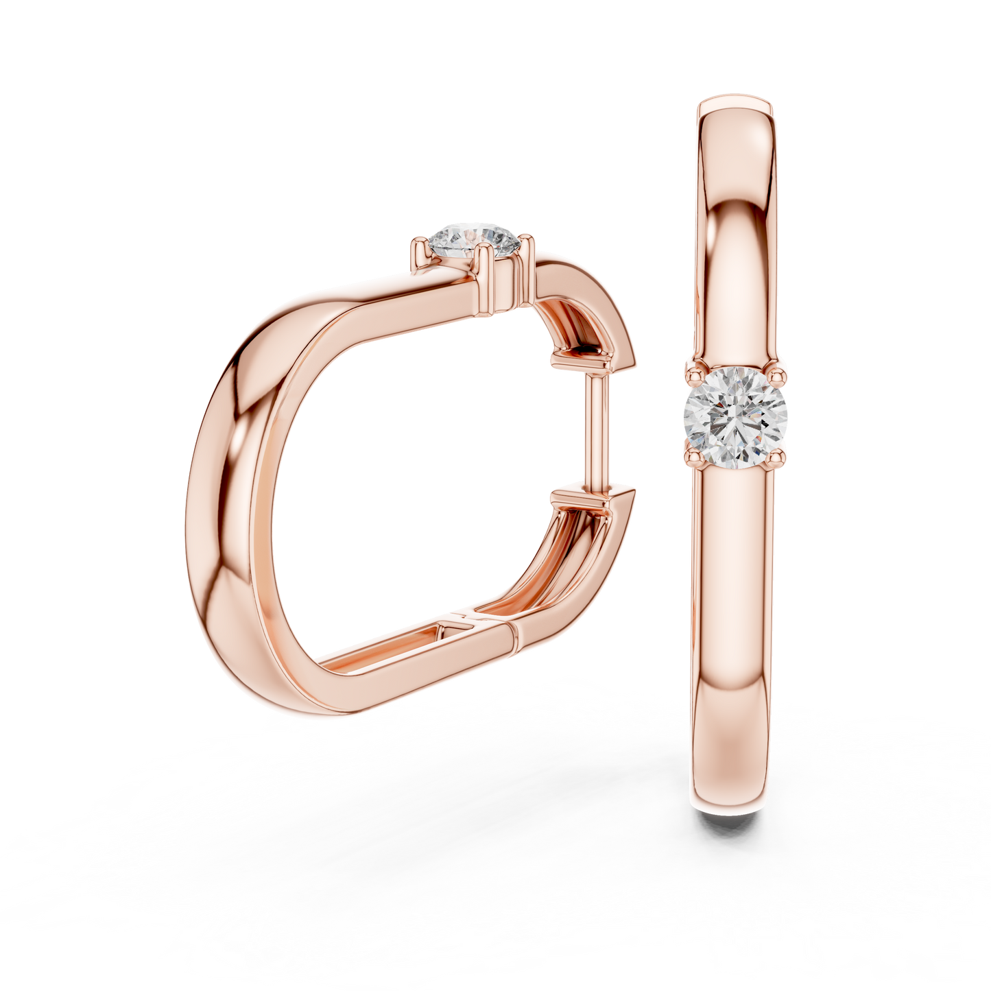 Diamond Hoop & Huggie Earrings CAD Files – 23 Design Mega Collection | 3DM & STL Download