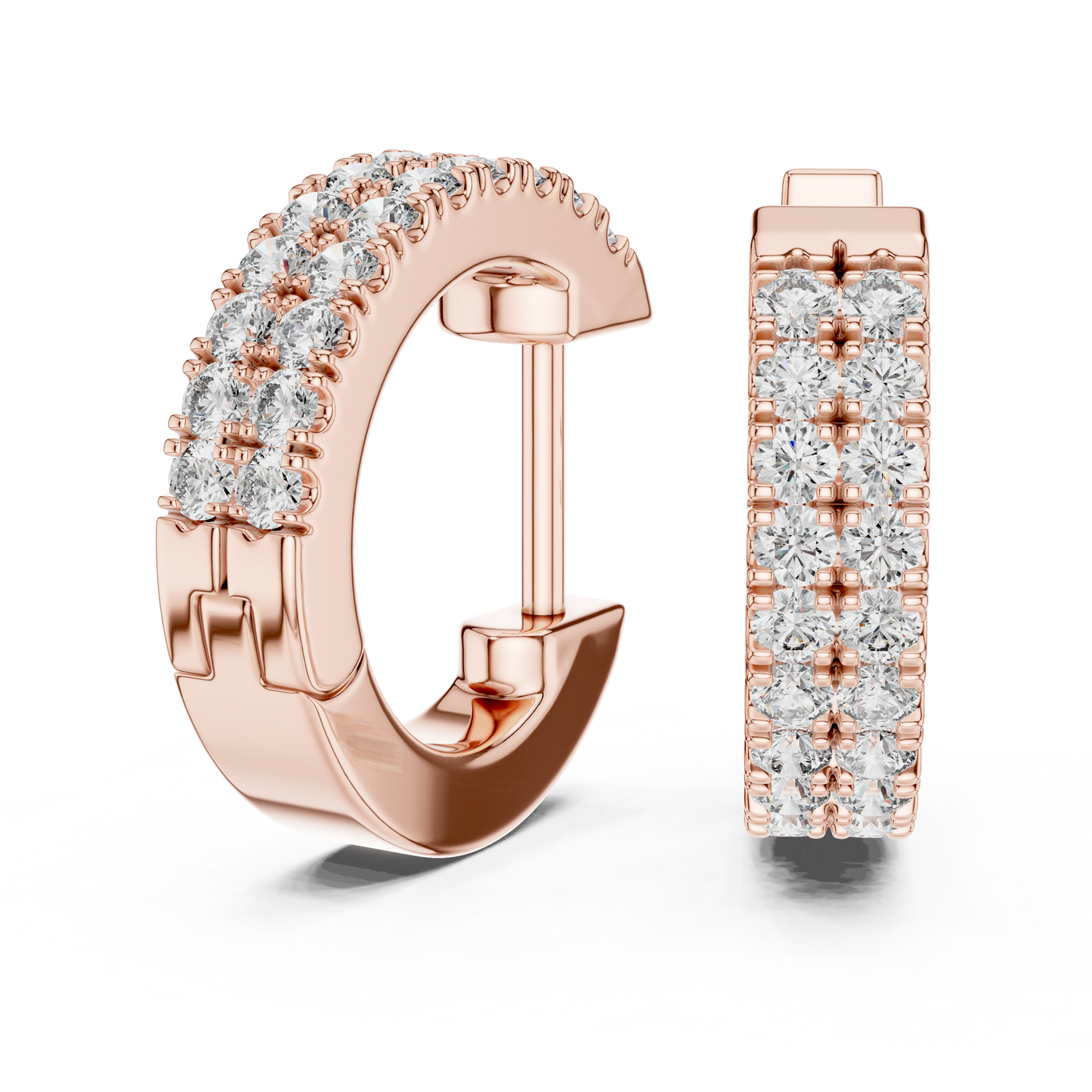 Diamond Hoop & Huggie Earrings CAD Files – 23 Design Mega Collection | 3DM & STL Download