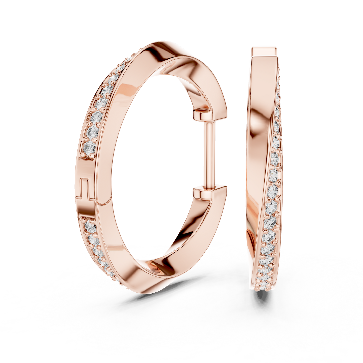 Diamond Hoop & Huggie Earrings CAD Files – 23 Design Mega Collection | 3DM & STL Download