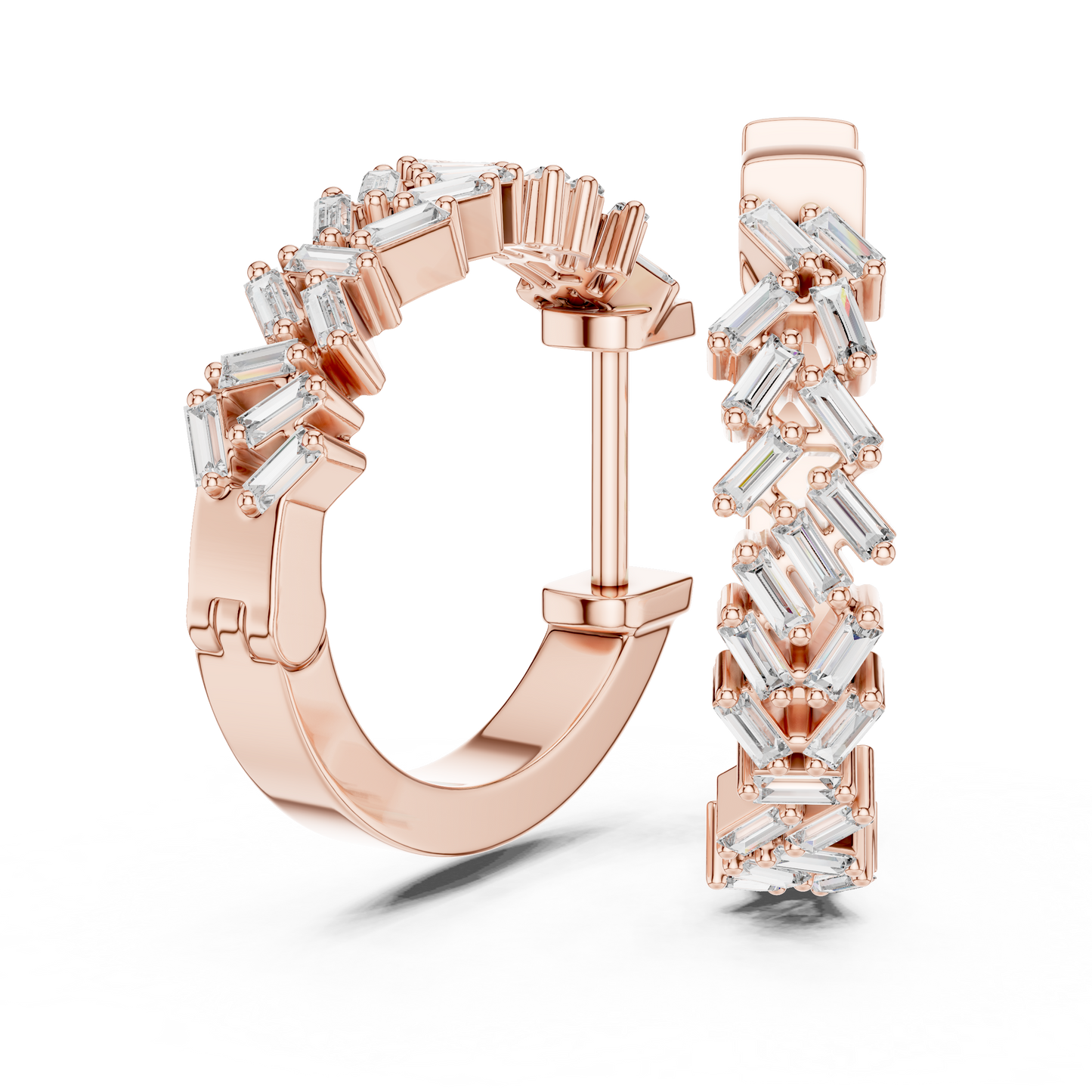 Diamond Hoop & Huggie Earrings CAD Files – 23 Design Mega Collection | 3DM & STL Download