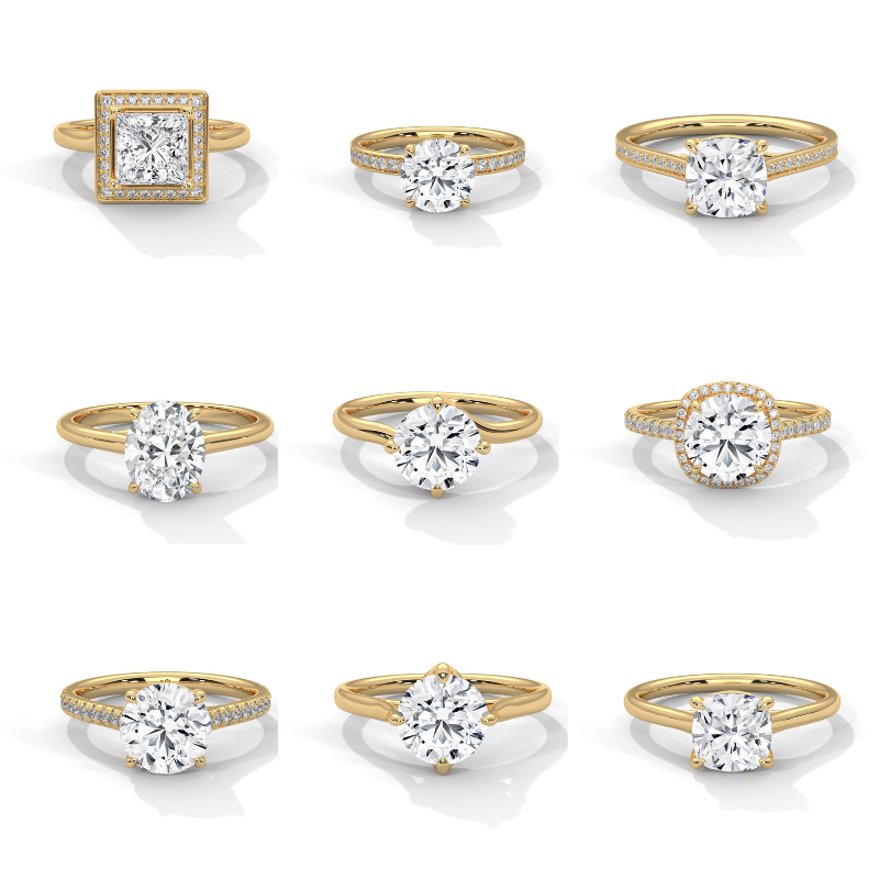 52 Solitaire Rings 3dm ans stl Files(part 1)