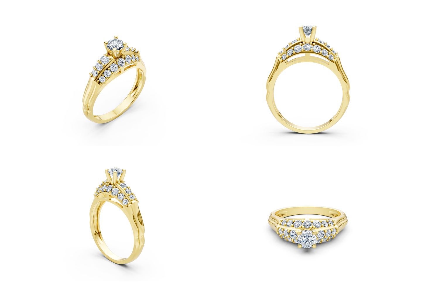 25 Engagements Rings CAD files-3dm Printable Jewelry Collection(part 2)