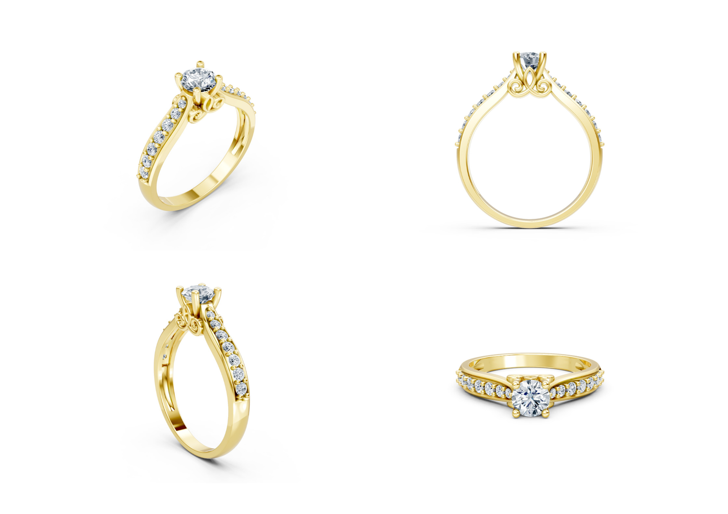 25 Engagements Rings CAD files-3dm Printable Jewelry Collection(part 1)