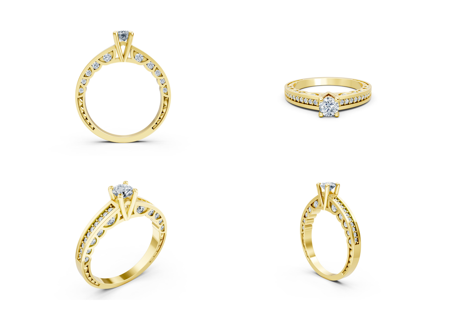 25 Engagements Rings CAD files-3dm Printable Jewelry Collection(part 2)