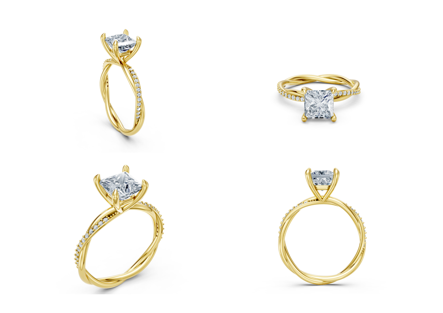 25 Engagements Rings CAD files-3dm Printable Jewelry Collection(part 8)