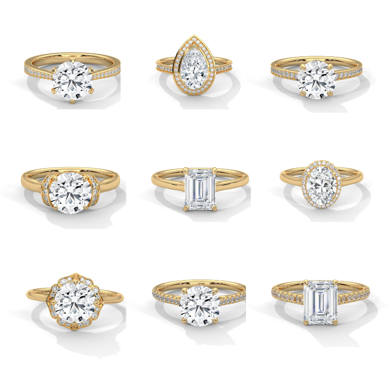 52 Solitaire Rings 3dm ans stl Files(part 1)