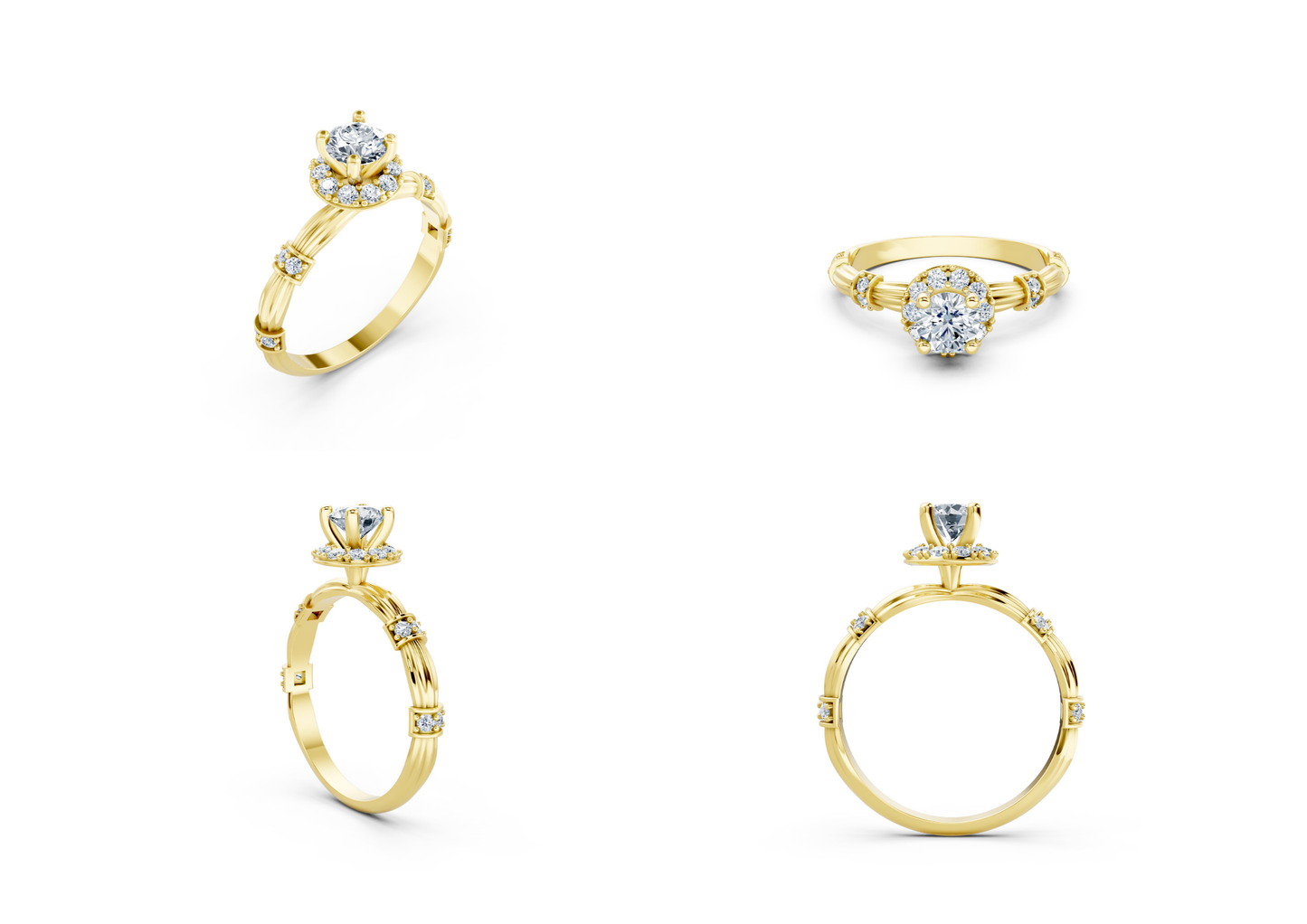 25 Engagements Rings CAD files-3dm Printable Jewelry Collection(part 1)