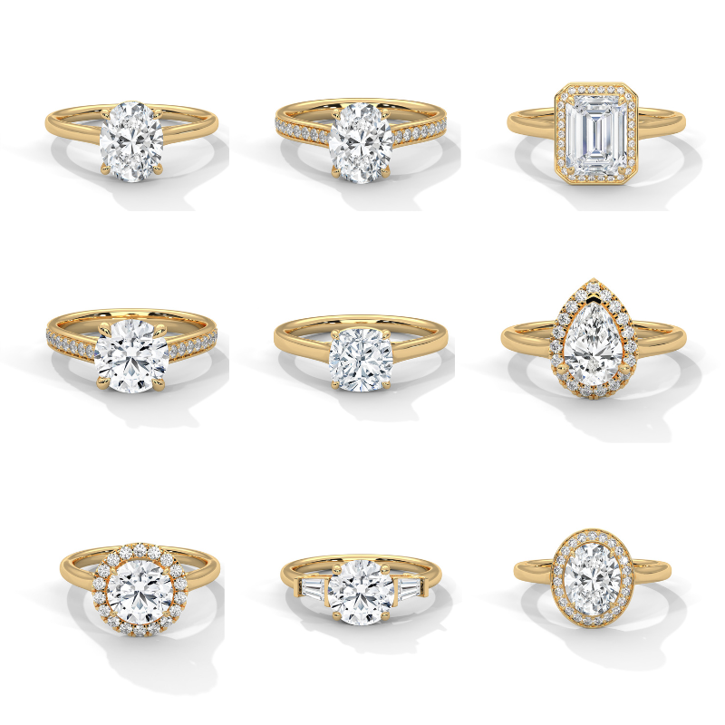 52 Solitaire Rings 3dm ans stl Files(part 1)