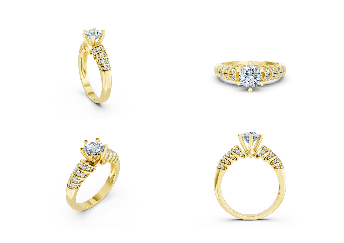 25 Engagements Rings CAD files-3dm Printable Jewelry Collection(part 5)