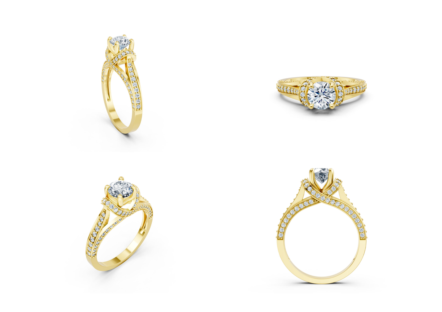 25 Engagements Rings CAD files-3dm Printable Jewelry Collection(part 6)