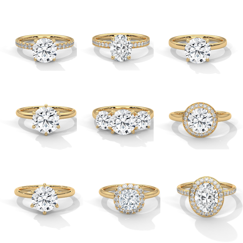 52 Solitaire Rings 3dm ans stl Files(part 1)