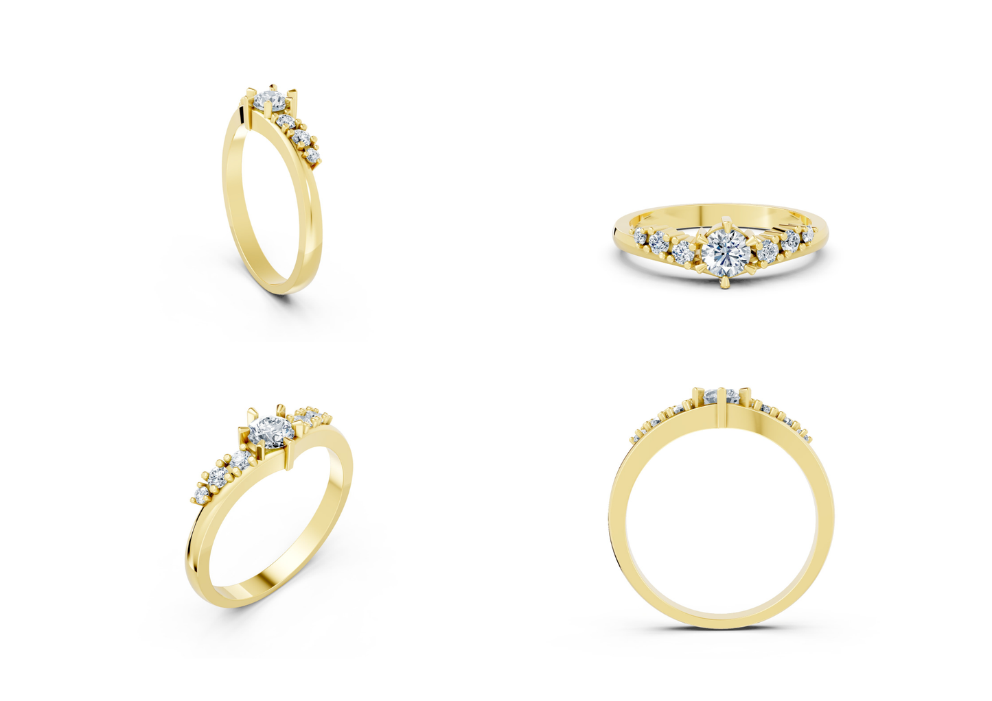 25 Engagements Rings CAD files-3dm Printable Jewelry Collection(part 4)