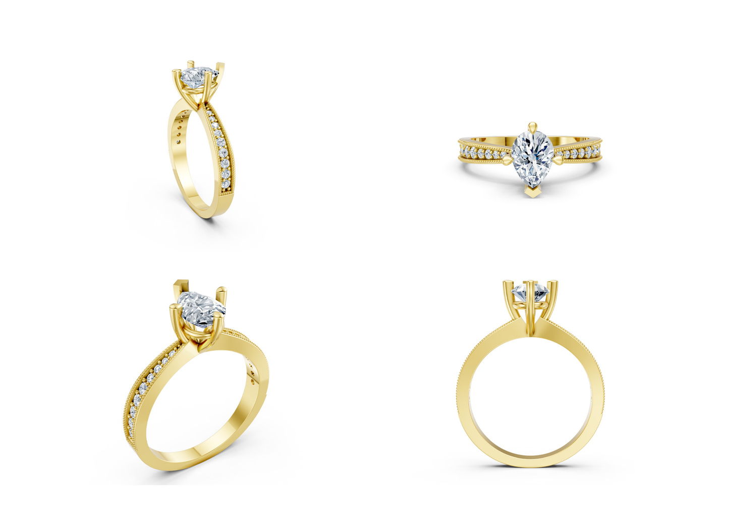 18 Engagements Rings CAD files-3dm Printable Jewelry Collection(part 8)