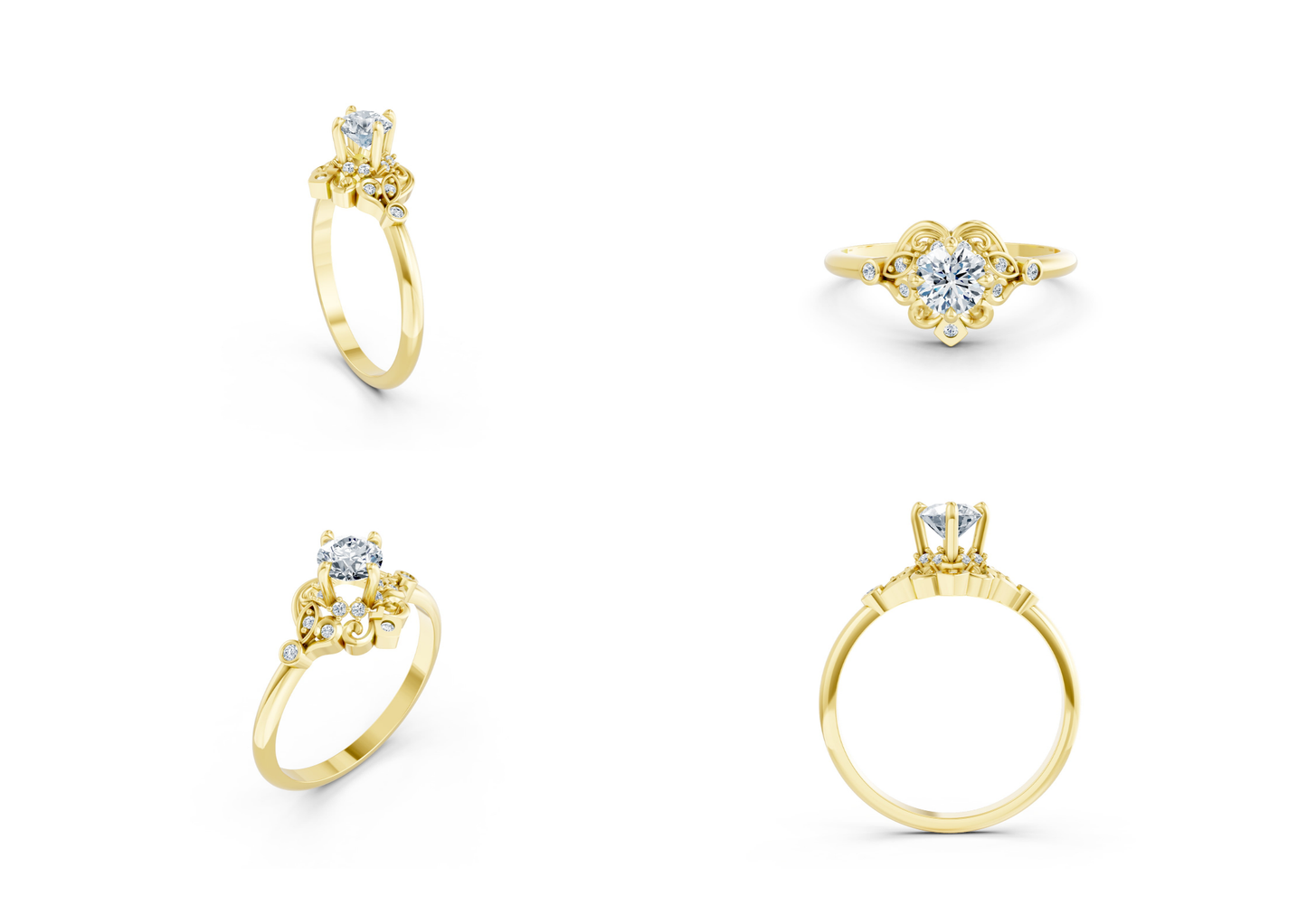 25 Engagements Rings CAD files-3dm Printable Jewelry Collection(part 5)