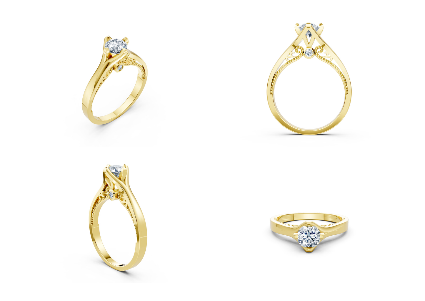 25 Engagements Rings CAD files-3dm Printable Jewelry Collection(part 1)