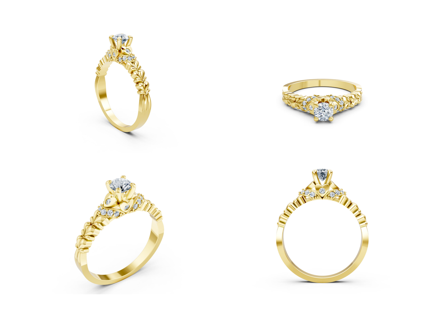 25 Engagements Rings CAD files-3dm Printable Jewelry Collection(part 2)