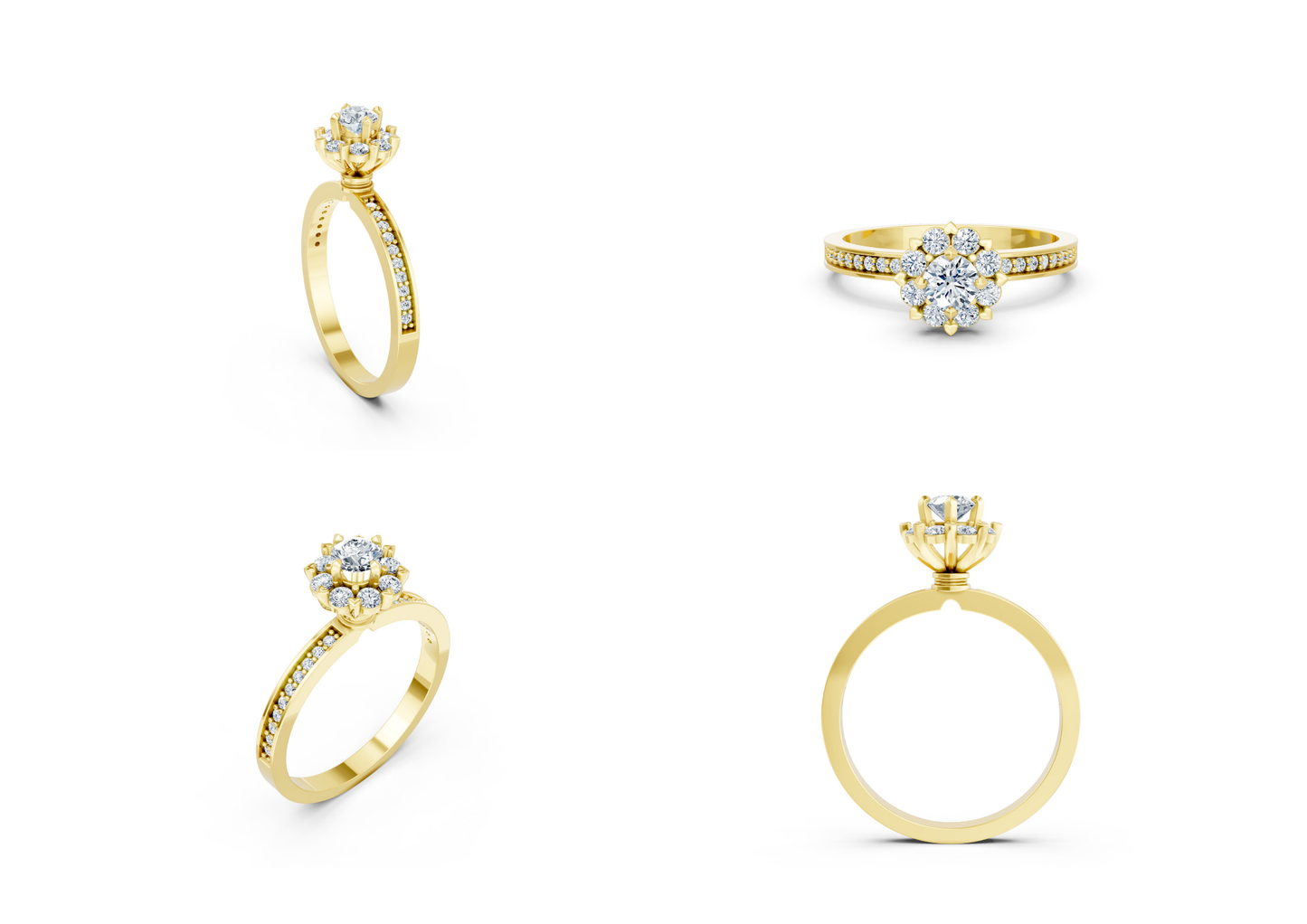 25 Engagements Rings CAD files-3dm Printable Jewelry Collection(part 7)