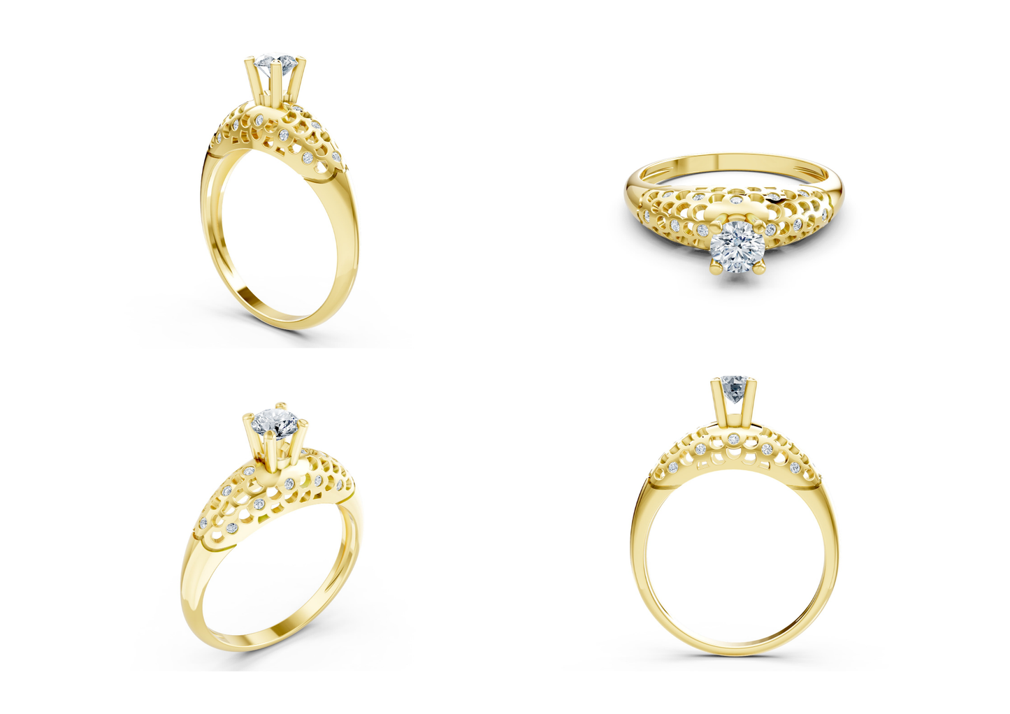 25 Engagements Rings CAD files-3dm Printable Jewelry Collection(part 3)