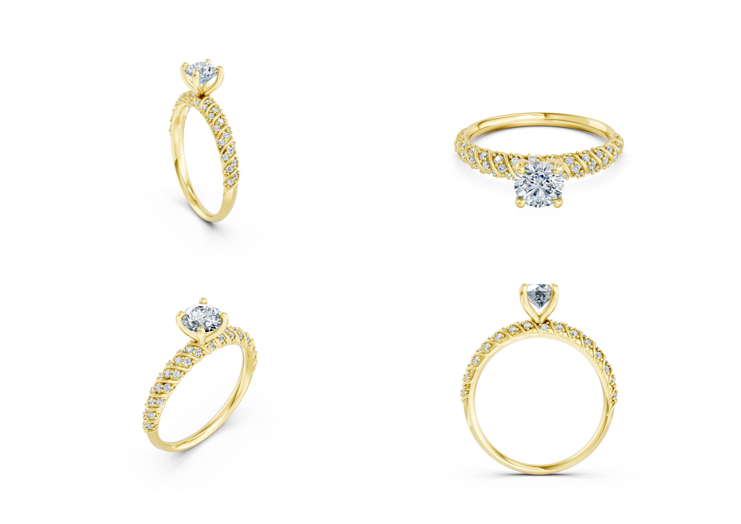 25 Engagements Rings CAD files-3dm Printable Jewelry Collection(part 6)