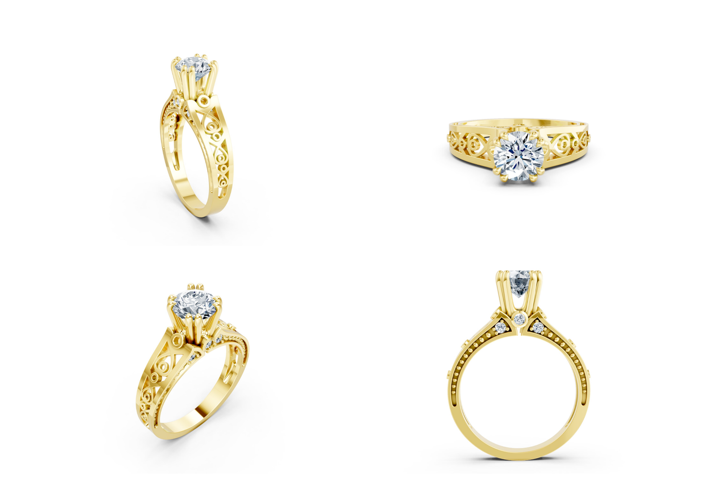 25 Engagements Rings CAD files-3dm Printable Jewelry Collection(part 5)