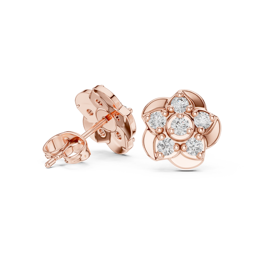 light Weight Diamond Earing Stud 3dm and stl Files