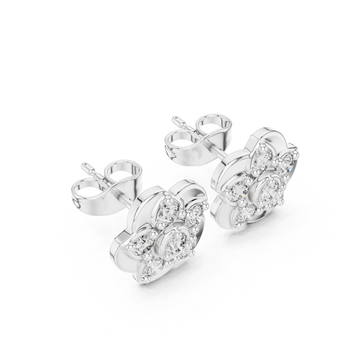 light Weight Diamond Earing Stud 3dm and stl Files
