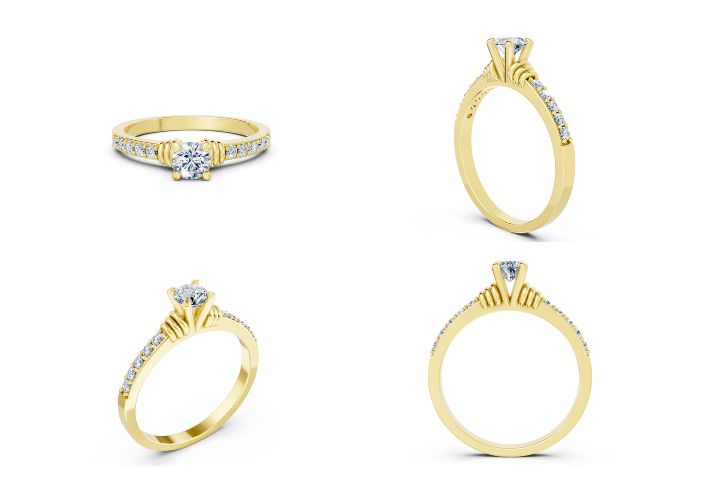 25 Engagements Rings CAD files-3dm Printable Jewelry Collection(part 3)