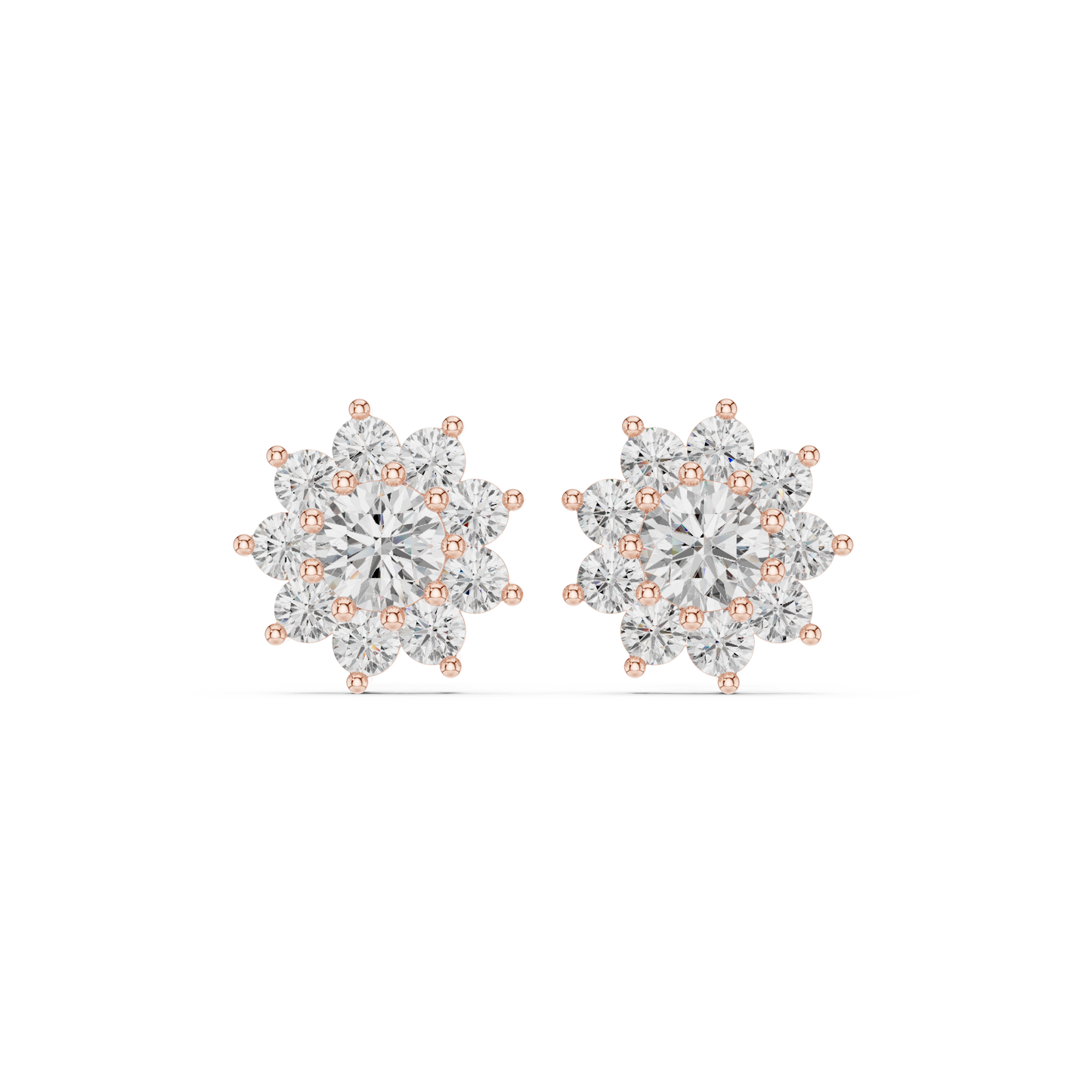 Diamond Stud Earrings CAD Files – 25 Model Collection | 3DM & STL Download"