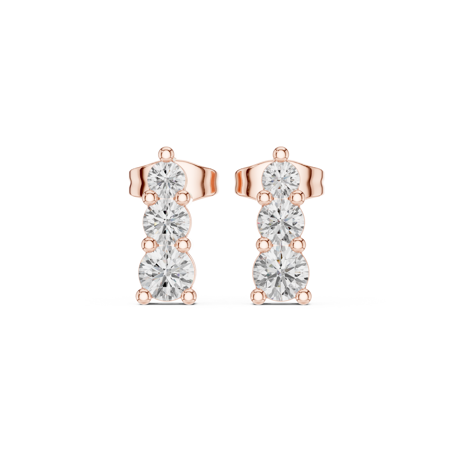 Diamond Stud Earrings CAD Files – 25 Model Collection | 3DM & STL Download"