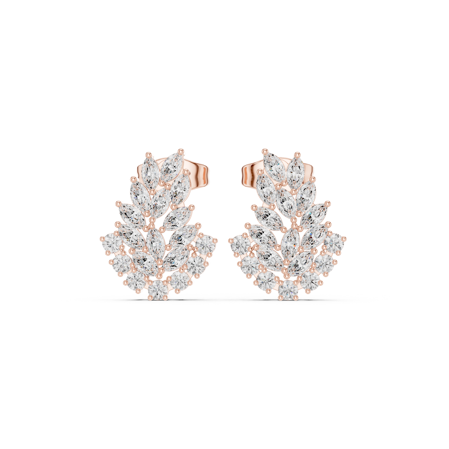 Diamond Stud Earrings CAD Files – 25 Model Collection | 3DM & STL Download"