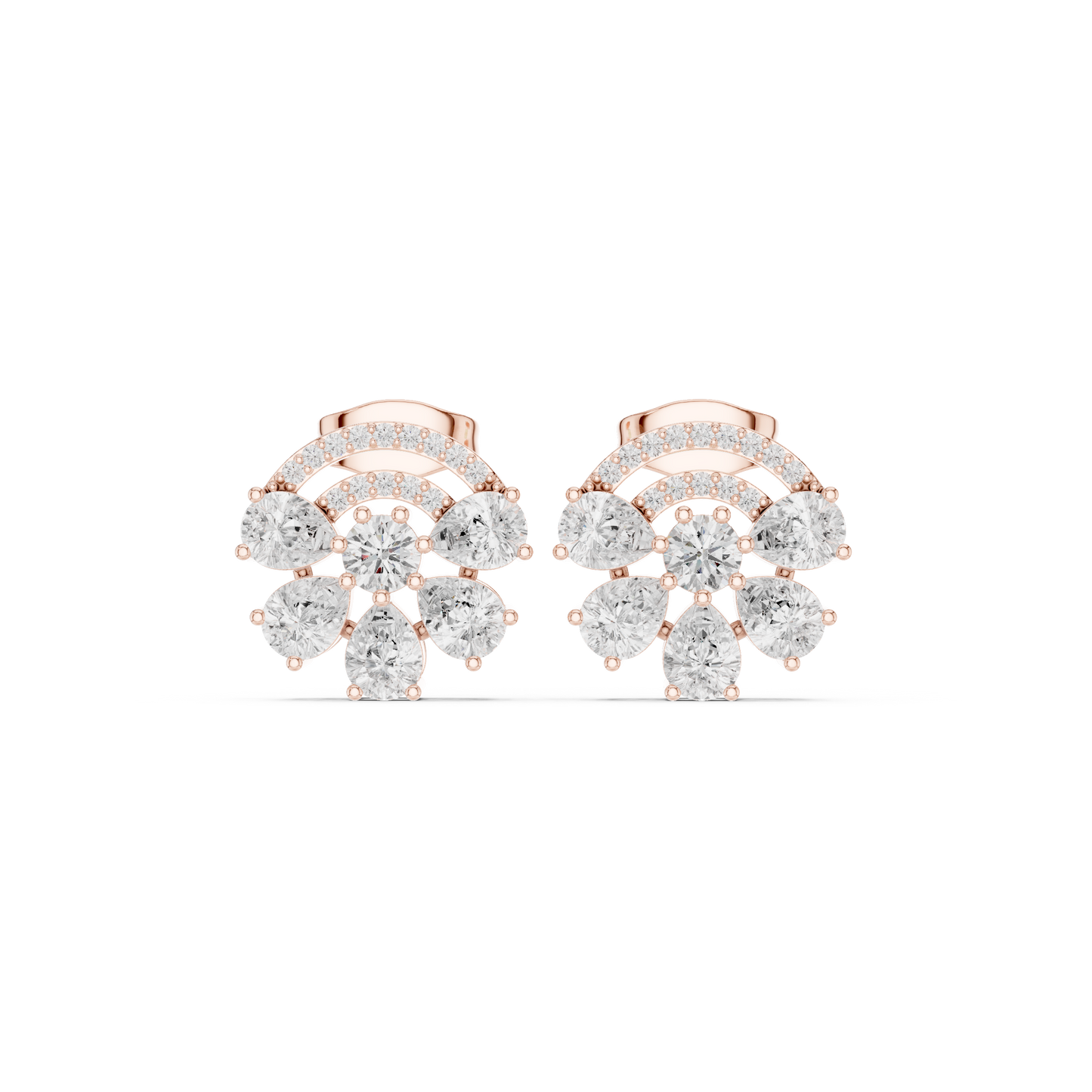 Diamond Stud Earrings CAD Files – 25 Model Collection | 3DM & STL Download"