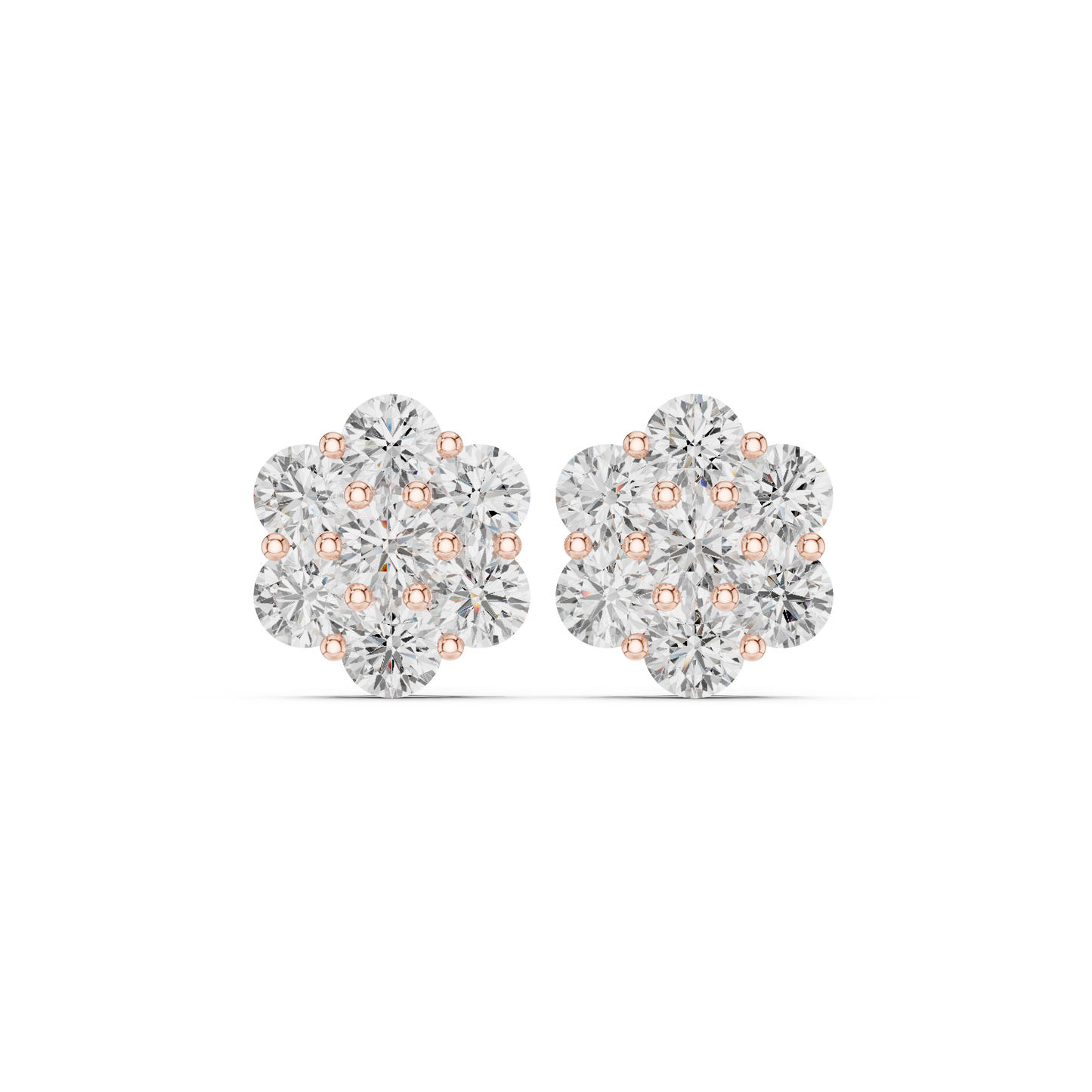 Diamond Stud Earrings CAD Files – 25 Model Collection | 3DM & STL Download"