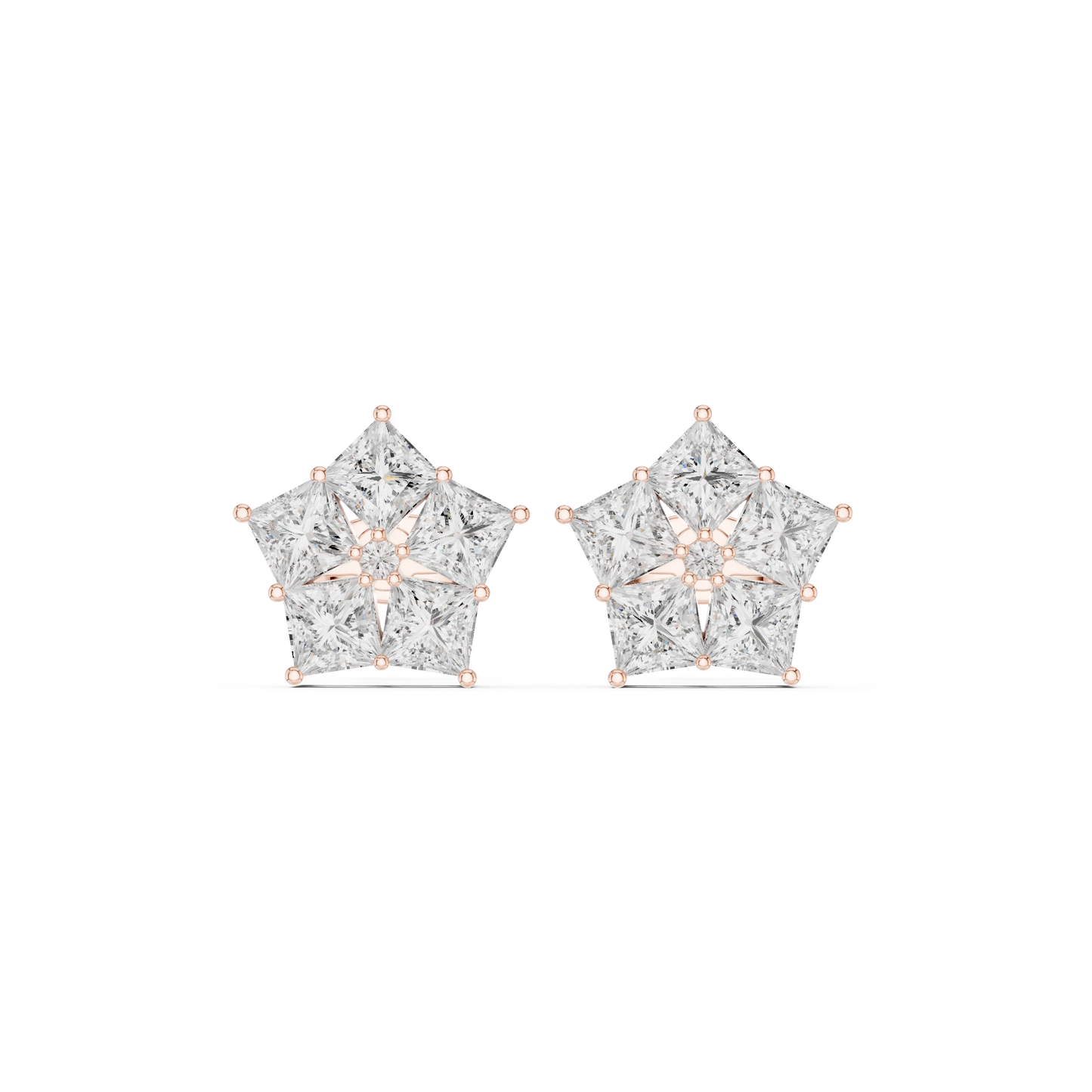 Diamond Stud Earrings CAD Files – 25 Model Collection | 3DM & STL Download"